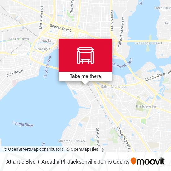 Atlantic Blvd + Arcadia Pl map