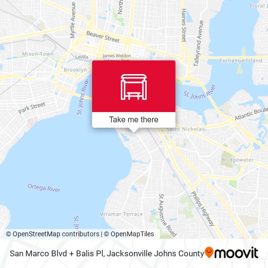 Mapa de San Marco Blvd + Balis Pl