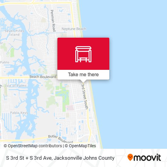 S 3rd St + S 3rd Ave map