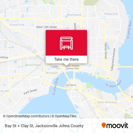 Mapa de Bay St + Clay St