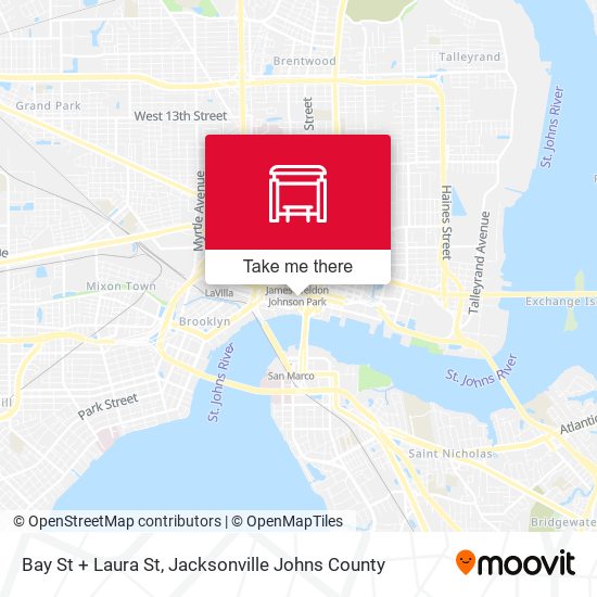 Bay St + Laura St map