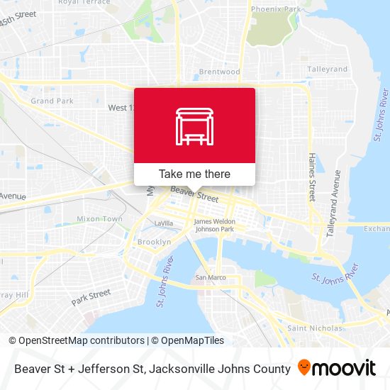 Beaver St + Jefferson St map