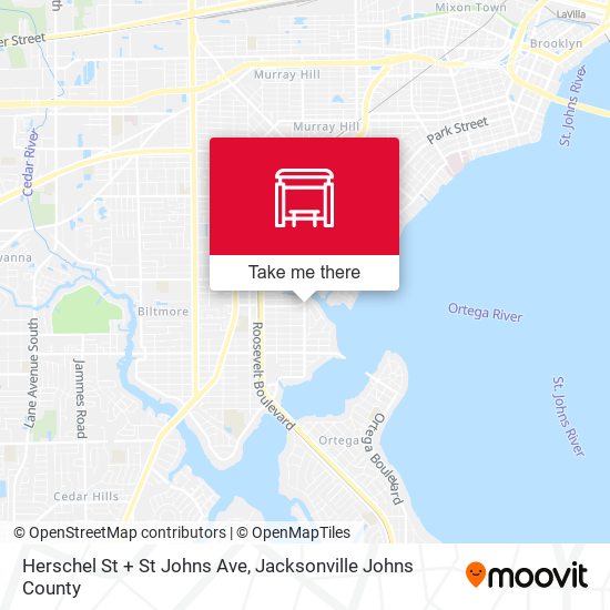 Herschel St + St Johns Ave map
