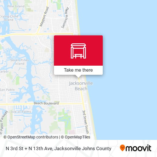 N 3rd St + N 13th Ave map