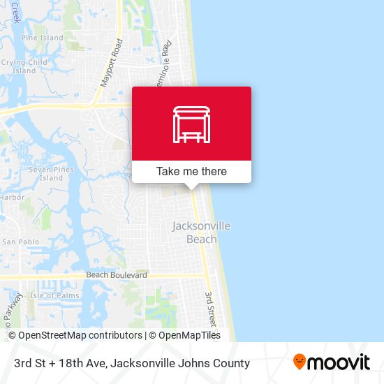 Mapa de 3rd St + 18th Ave