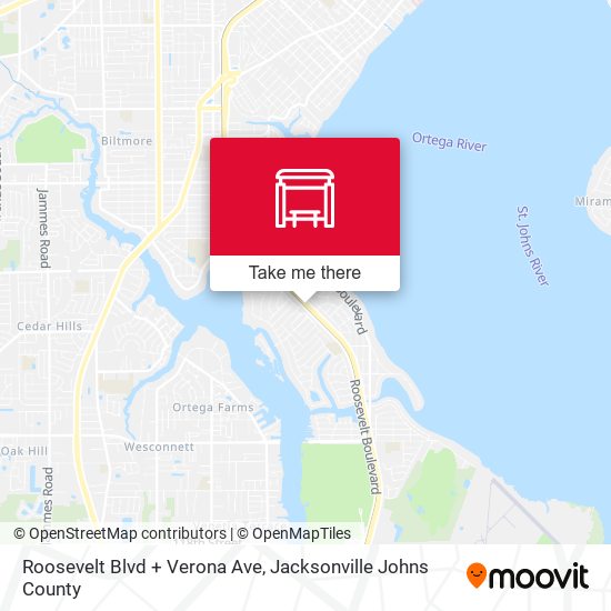 Roosevelt Blvd + Verona Ave map