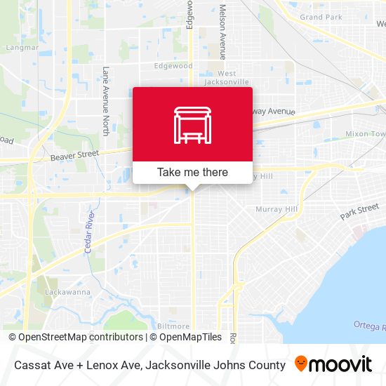 Cassat Ave + Lenox Ave map