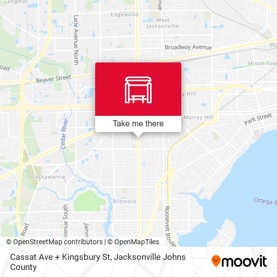 Mapa de Cassat Ave + Kingsbury St