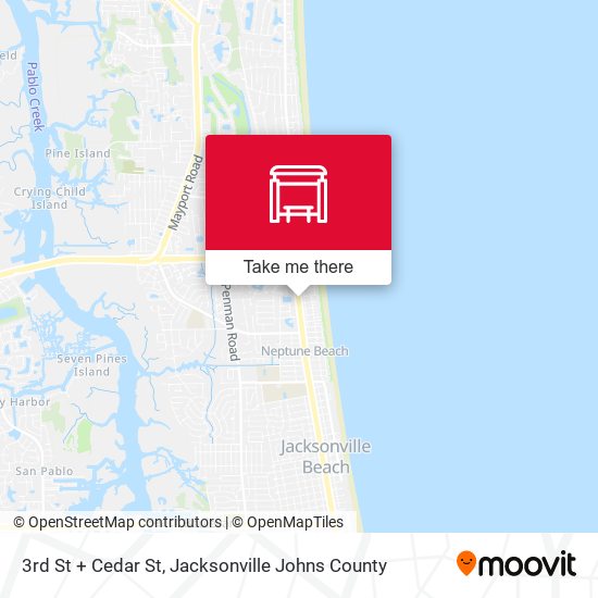 Mapa de 3rd St + Cedar St