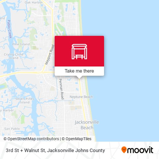 Mapa de 3rd St + Walnut St