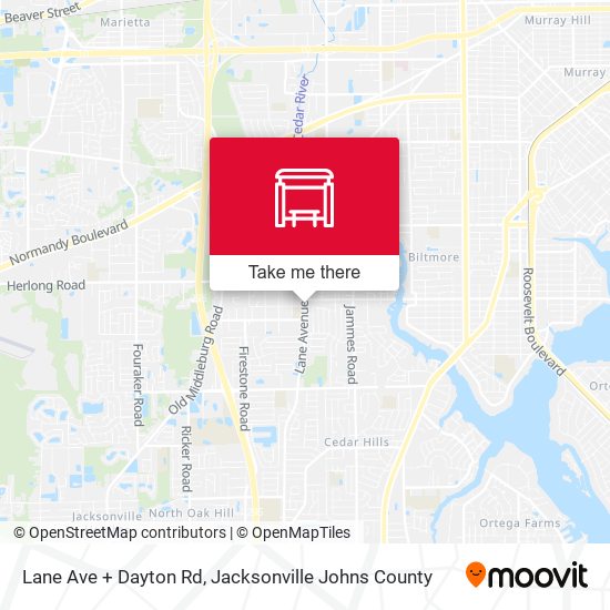 Lane Ave + Dayton Rd map