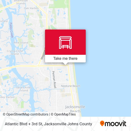 Mapa de Atlantic Blvd + 3rd St