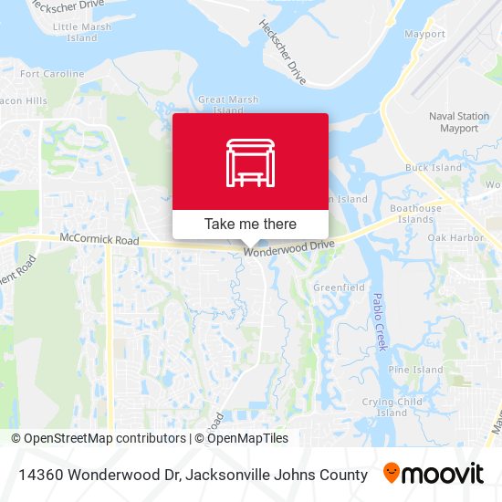 Mapa de 14360 Wonderwood Dr