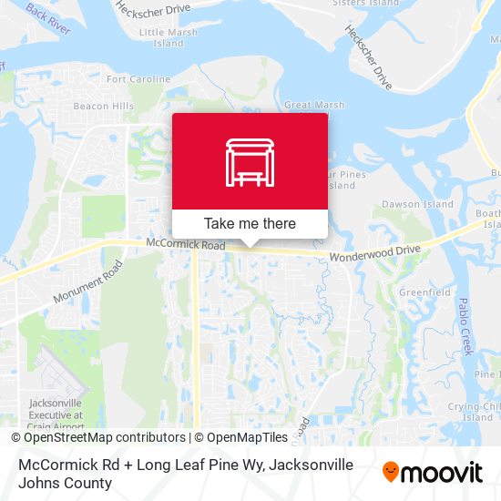 McCormick Rd + Long Leaf Pine Wy map