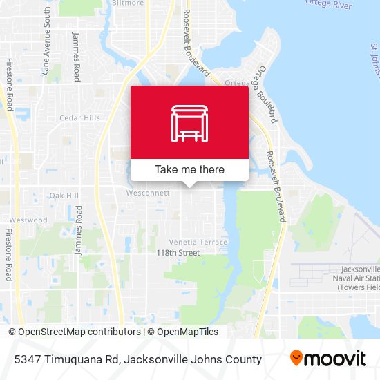 5347 Timuquana Rd map