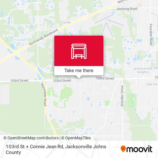 103rd St + Connie Jean Rd map