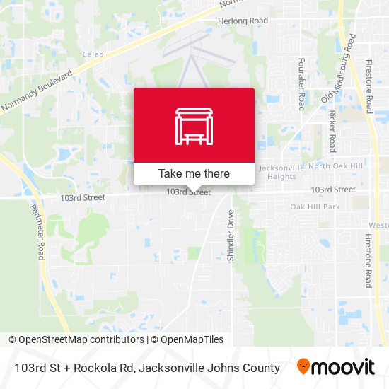 103rd St + Rockola Rd map