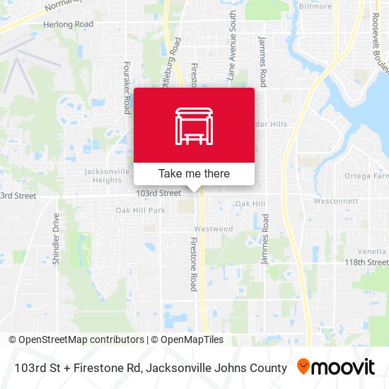 Mapa de 103rd St + Firestone Rd