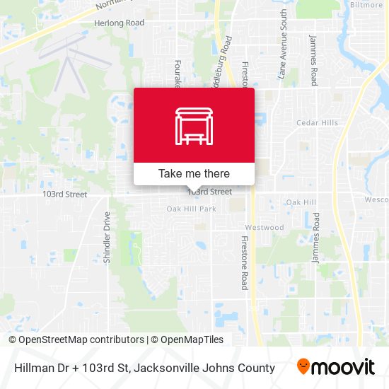 Hillman Dr + 103rd St map