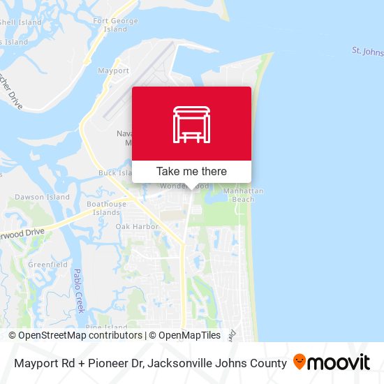 Mayport Rd + Pioneer Dr map