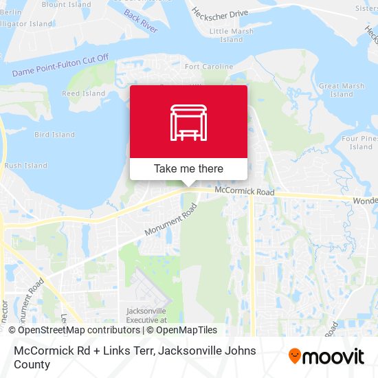 McCormick Rd + Links Terr map