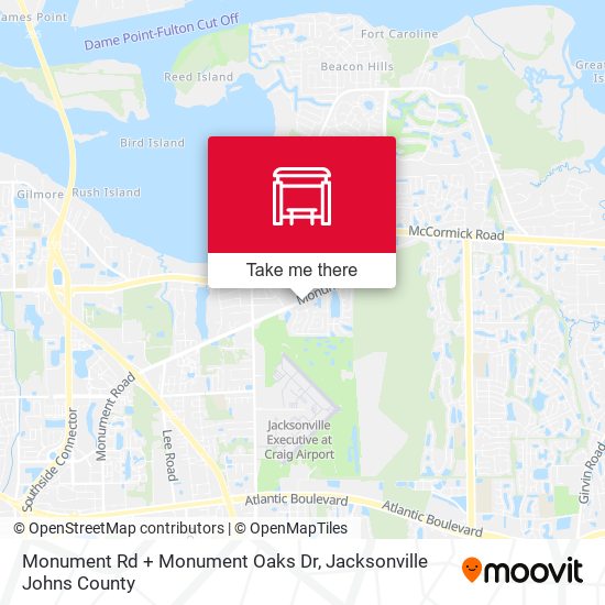 Monument Rd + Monument Oaks Dr map