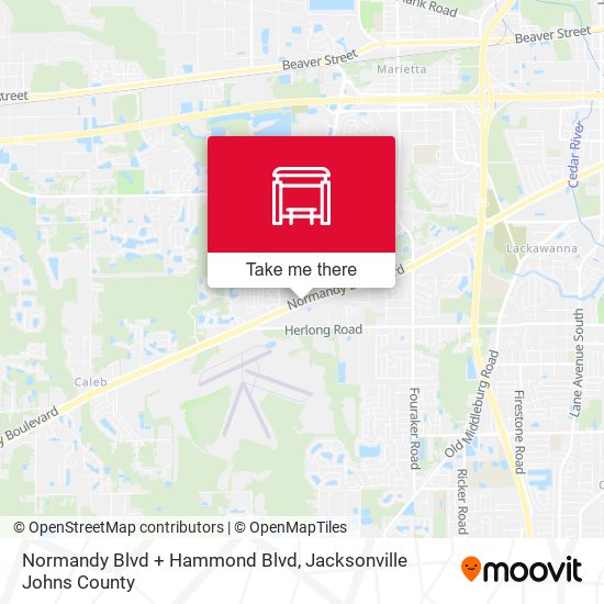 Mapa de Normandy Blvd + Hammond Blvd