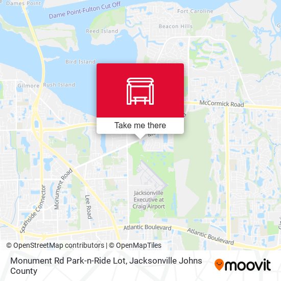 Monument Rd Park-n-Ride Lot map