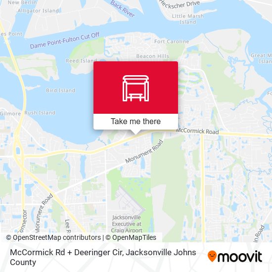 Mapa de McCormick Rd + Deeringer Cir