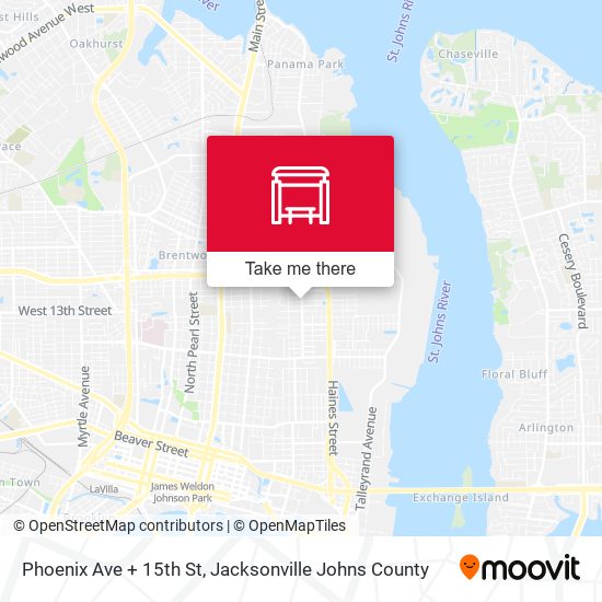 Phoenix Ave + 15th St map