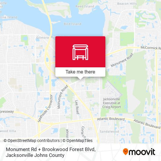 Monument Rd + Brookwood Forest Blvd map