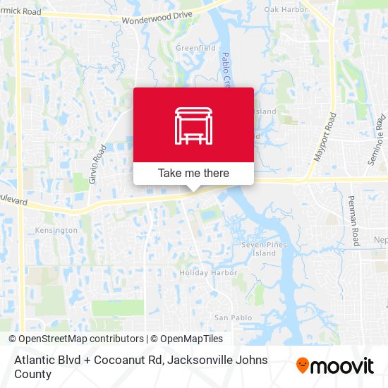 Atlantic Blvd + Cocoanut Rd map