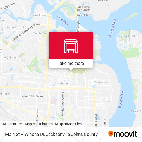 Main St + Winona Dr map