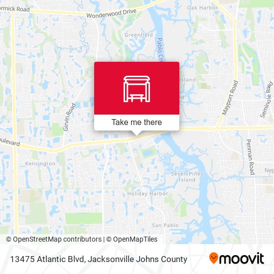 Mapa de 13475 Atlantic Blvd