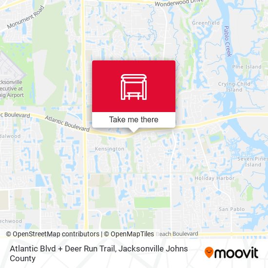 Atlantic Blvd + Deer Run Trail map