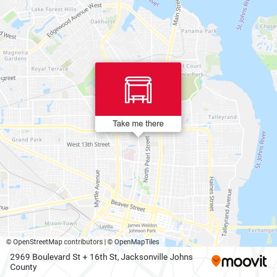 2969 Boulevard St + 16th St map