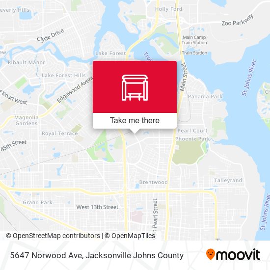 Mapa de 5647 Norwood Ave