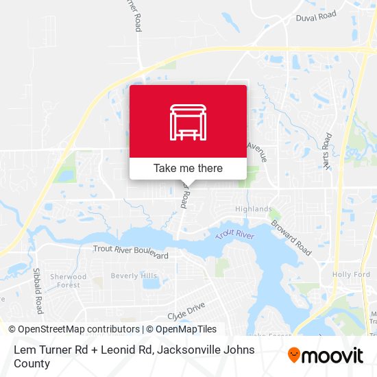 Mapa de Lem Turner Rd + Leonid Rd