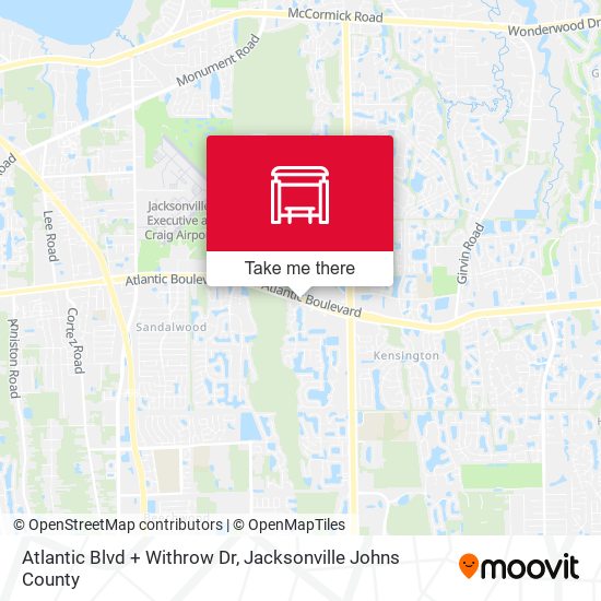 Atlantic Blvd + Withrow Dr map