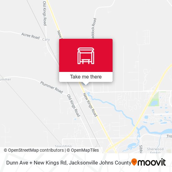 Dunn Ave + New Kings Rd map