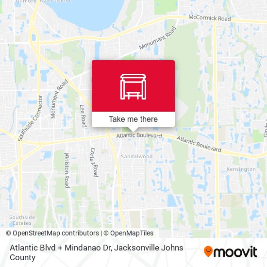 Mapa de Atlantic Blvd + Mindanao Dr