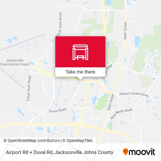 Airport Rd + Duval Rd map