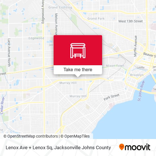 Lenox Ave + Lenox Sq map