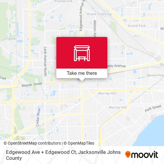 Edgewood Ave + Edgewood Ct map