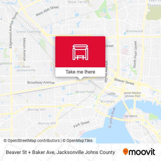 Beaver St + Baker Ave map