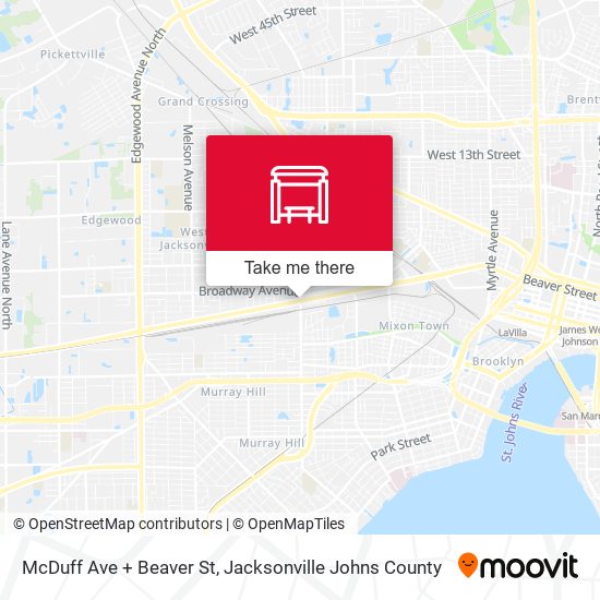 McDuff Ave + Beaver St map