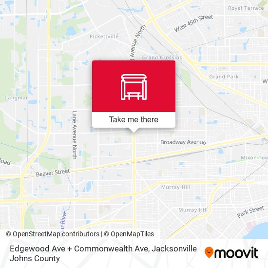 Edgewood Ave + Commonwealth Ave map