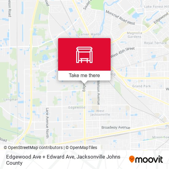 Mapa de Edgewood Ave + Edward Ave