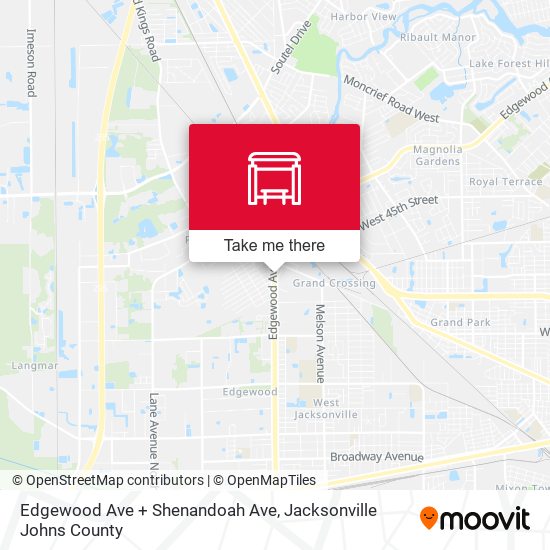 Edgewood Ave + Shenandoah Ave map