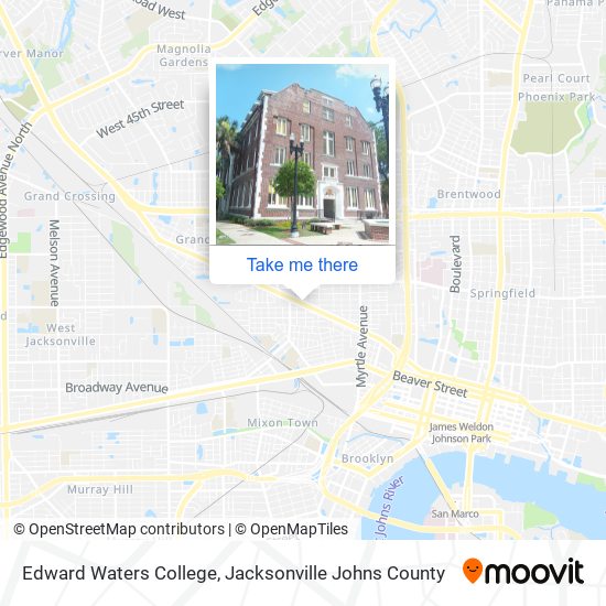 Mapa de Edward Waters College